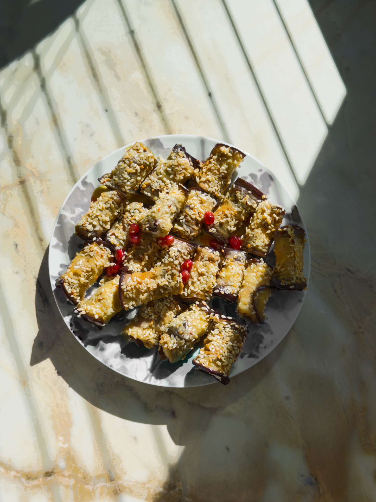 Baklažanų suktinukai su ožkos sūriu / 100 g.